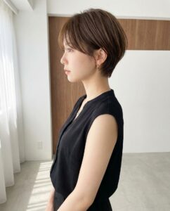 ショートカット/顔まわりカット/ハイライト/髪質改善/白髪ぼかし